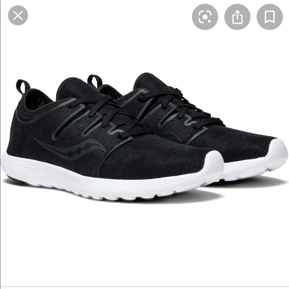 Saucony Women's Eros Sneaker, size 8, black